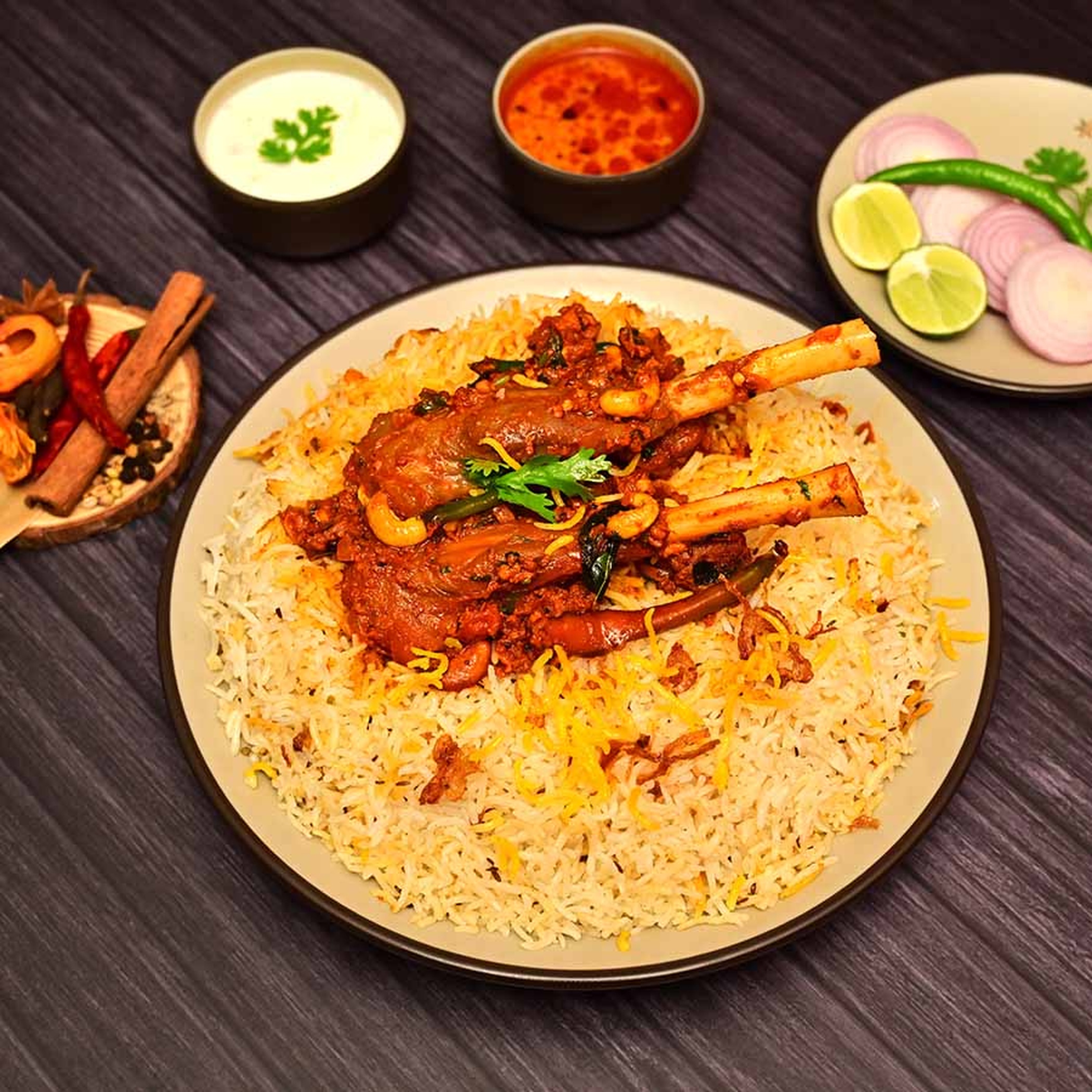 Mutton Nalli Gosht Biryani